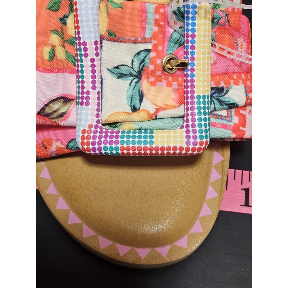 GB Girls 5M Flat Sandals NWT Mixed Fruit Boho Summer Vacation Resort Wear Buckle - Picture 9 of 15